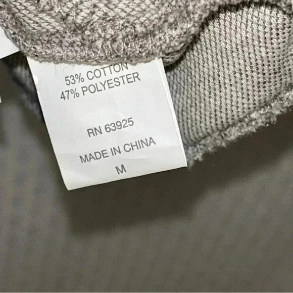 NEW Outpost Makers Buckle Sz M Knit 1/4 Zip Sweater Terry Cloth Beige Brown - Picture 4 of 13